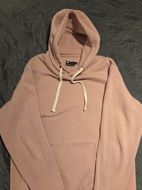 Simons Dusty Pink Hoodie with Cream Drawstrings
